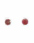 Baikalla Jewelry Gold Gemstone Earrings 14k White Gold Natural Sunstone Earrings