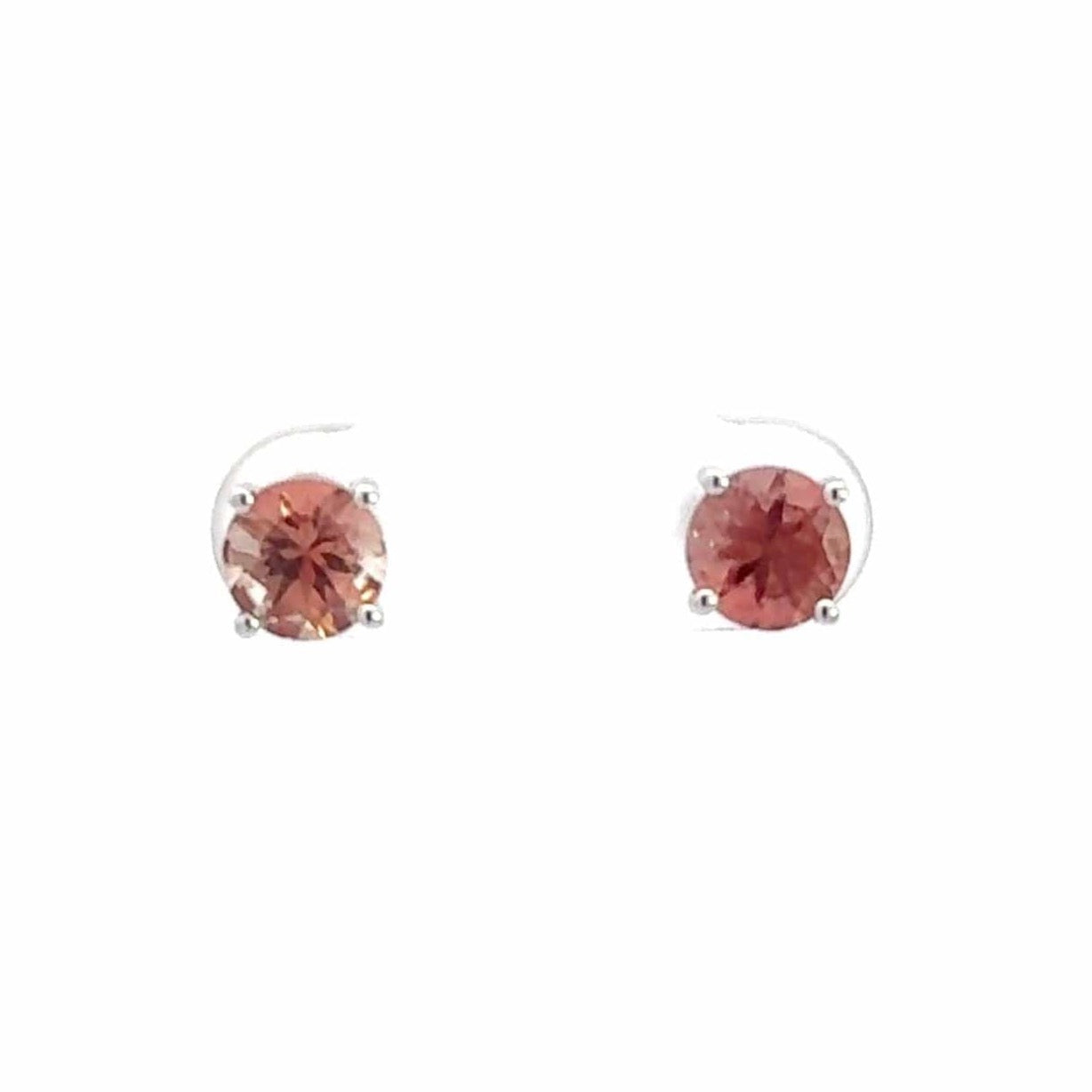 Baikalla Jewelry Gold Gemstone Earrings 14k White Gold Natural Sunstone Earrings