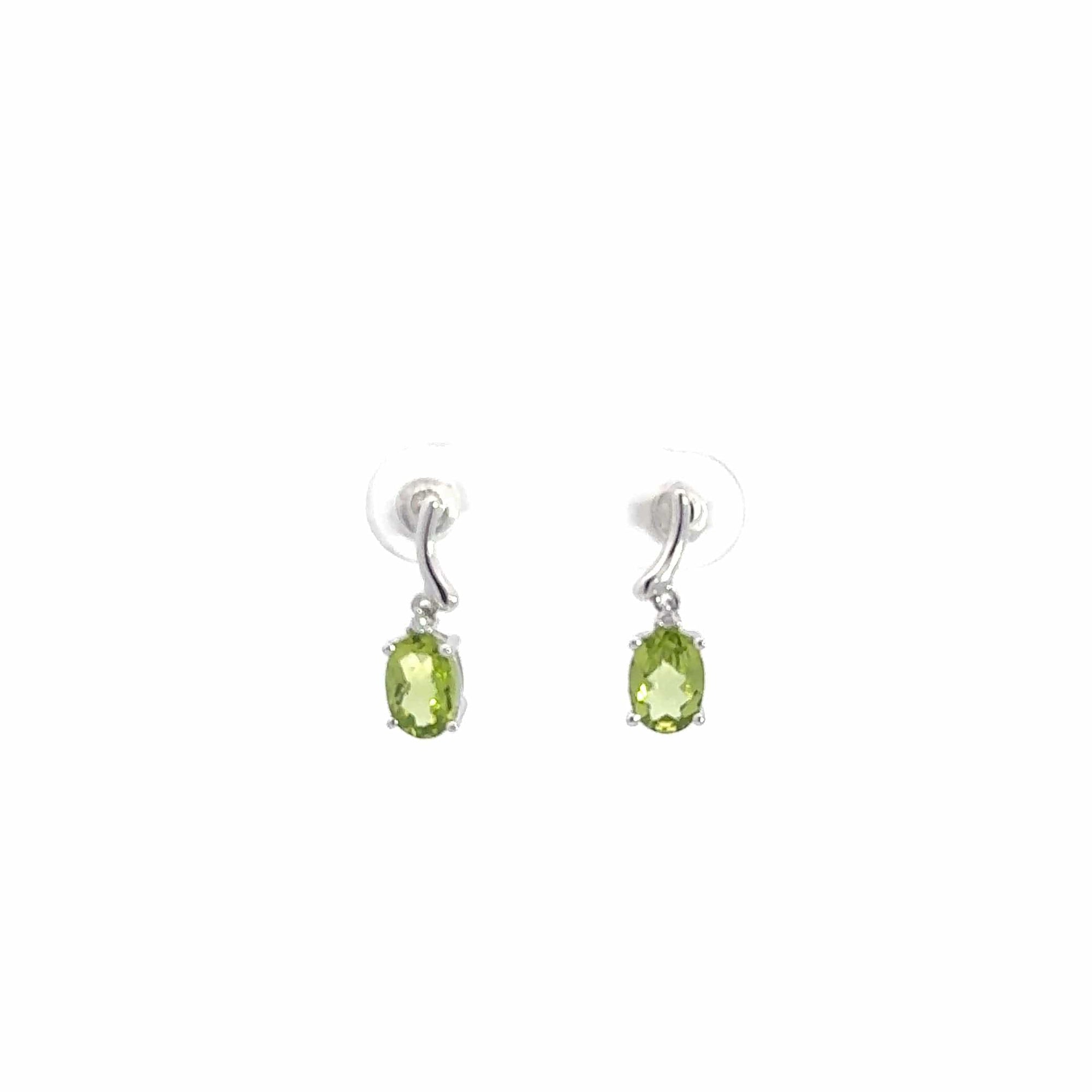 Baikalla Jewelry Silver Gemstones Earrings Baikalla™ Classic 14k White Gold Aquamarine Dangle Earrings