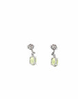 Baikalla Jewelry Silver Gemstones Earrings Baikalla™ Classic 14k White Gold Aquamarine Dangle Earrings