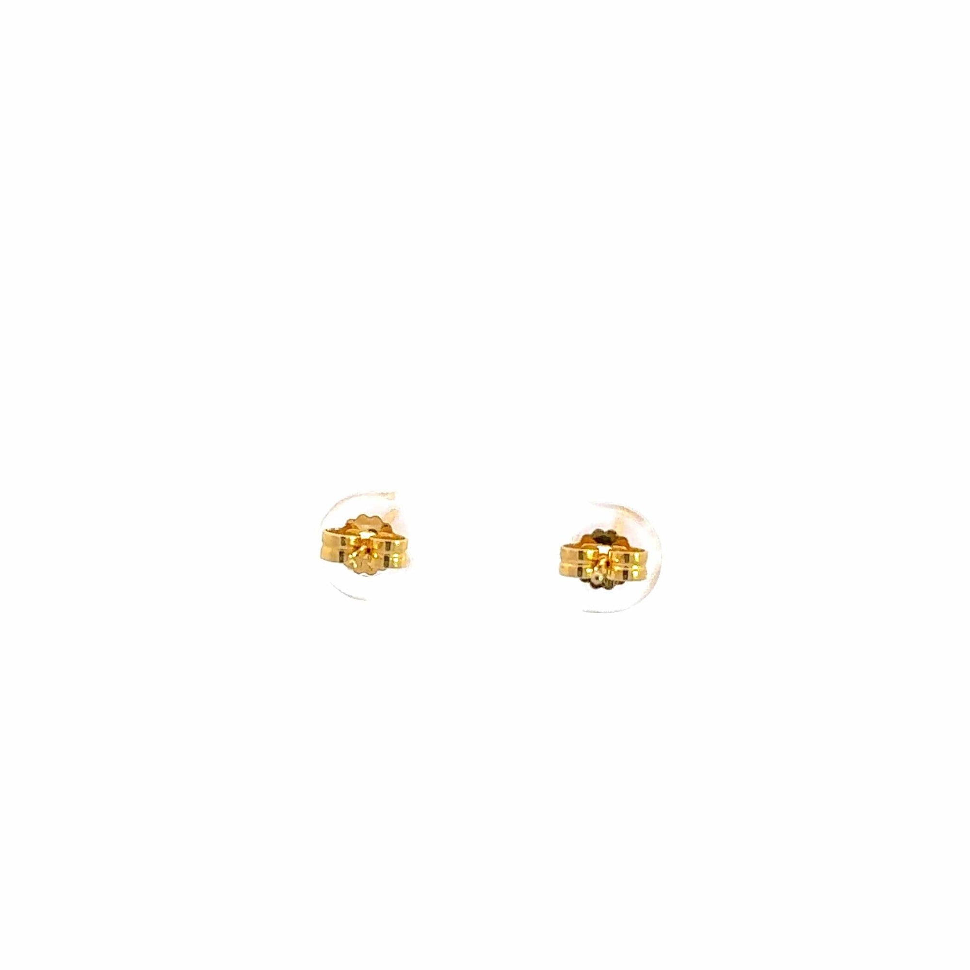 Baikalla Jewelry Gold Gemstone Earrings 18K Yellow Gold Zircon Earrings