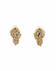 Baikalla Jewelry 14K Yellow Gold Pendant 14k Yellow Gold Nugget and Diamond Earrings