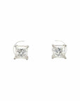 Baikalla Jewelry Gold Gemstone Earrings 14k Classic White Gold Diamond Earrings