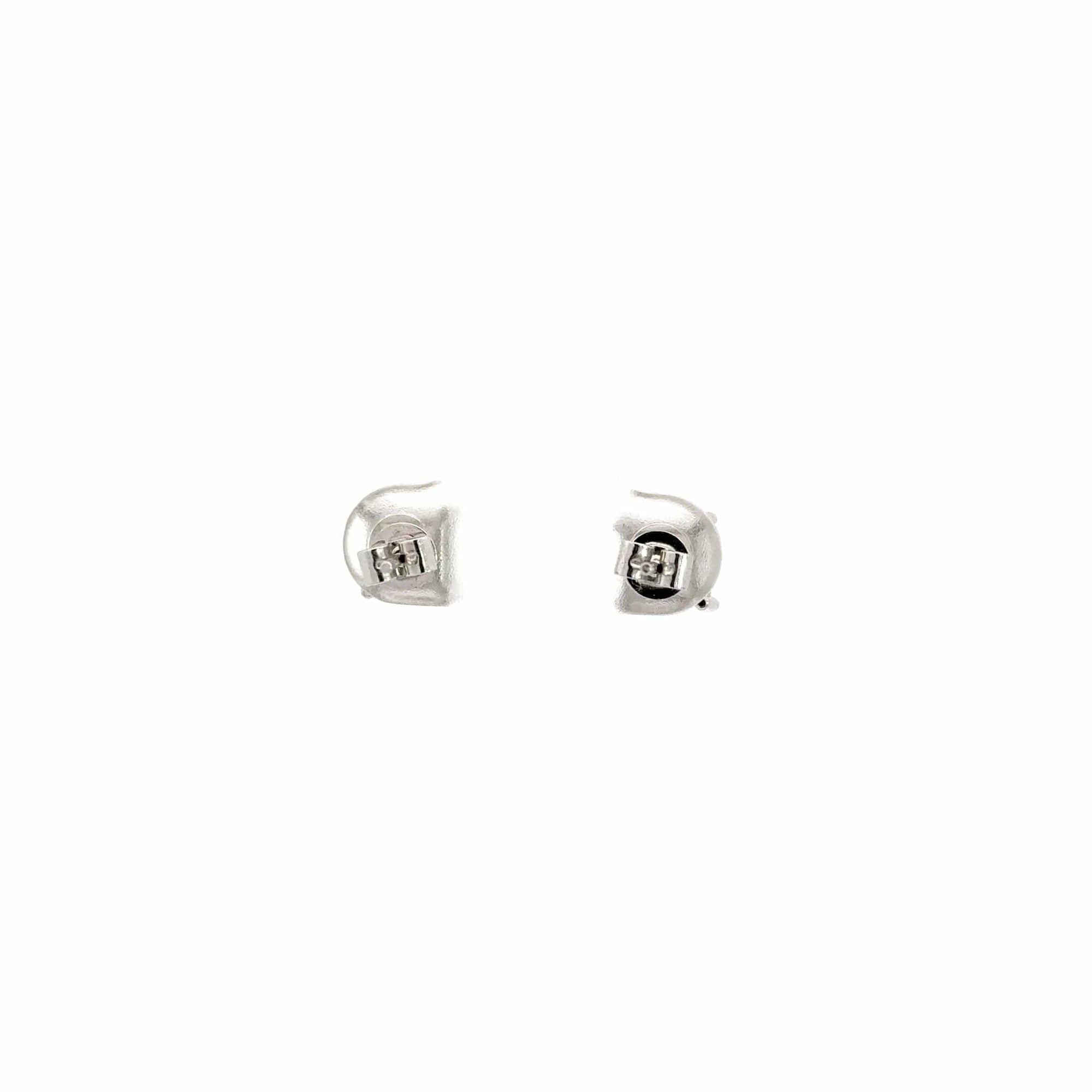 Baikalla Jewelry Gold Gemstone Earrings 14k Classic White Gold Diamond Earrings