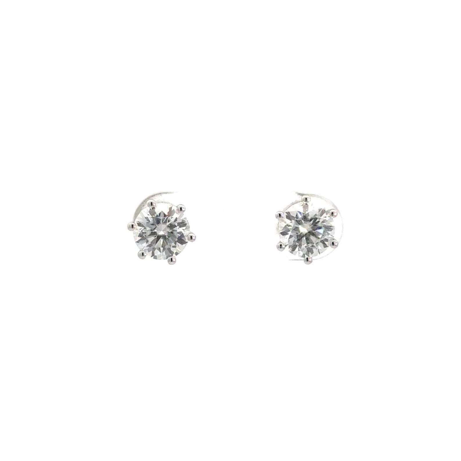 Baikalla Jewelry Gold Gemstone Earrings 14k Classic White Gold Diamond Earrings