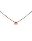 Baikalla Jewelry Gold Diamond Necklace 18K Rose Gold Princess Cut Diamond Pendant Necklace