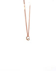 Baikalla Jewelry Gold Diamond Necklace 18K Rose Gold Princess Cut Diamond Pendant Necklace