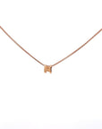 Baikalla Jewelry Gold Diamond Necklace 18K Rose Gold Princess Cut Diamond Pendant Necklace