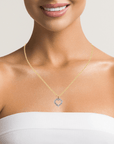 Baikalla Jewelry Gemstone Pendant Necklace 14k Yellow Gold Diamond Heart Pendant Necklace