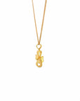 Baikalla Jewelry 24K Pure Yellow Gold Pendant 24k Yellow Gold Flower Pendant Necklace