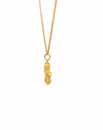 Baikalla Jewelry 24K Pure Yellow Gold Pendant 24k Yellow Gold Flower Pendant Necklace