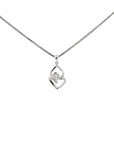 Baikalla Jewelry Gold Diamond Necklace 18K White Gold Diamond Pendant Necklace