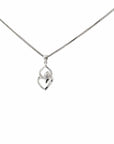 Baikalla Jewelry Gold Diamond Necklace 18K White Gold Diamond Pendant Necklace