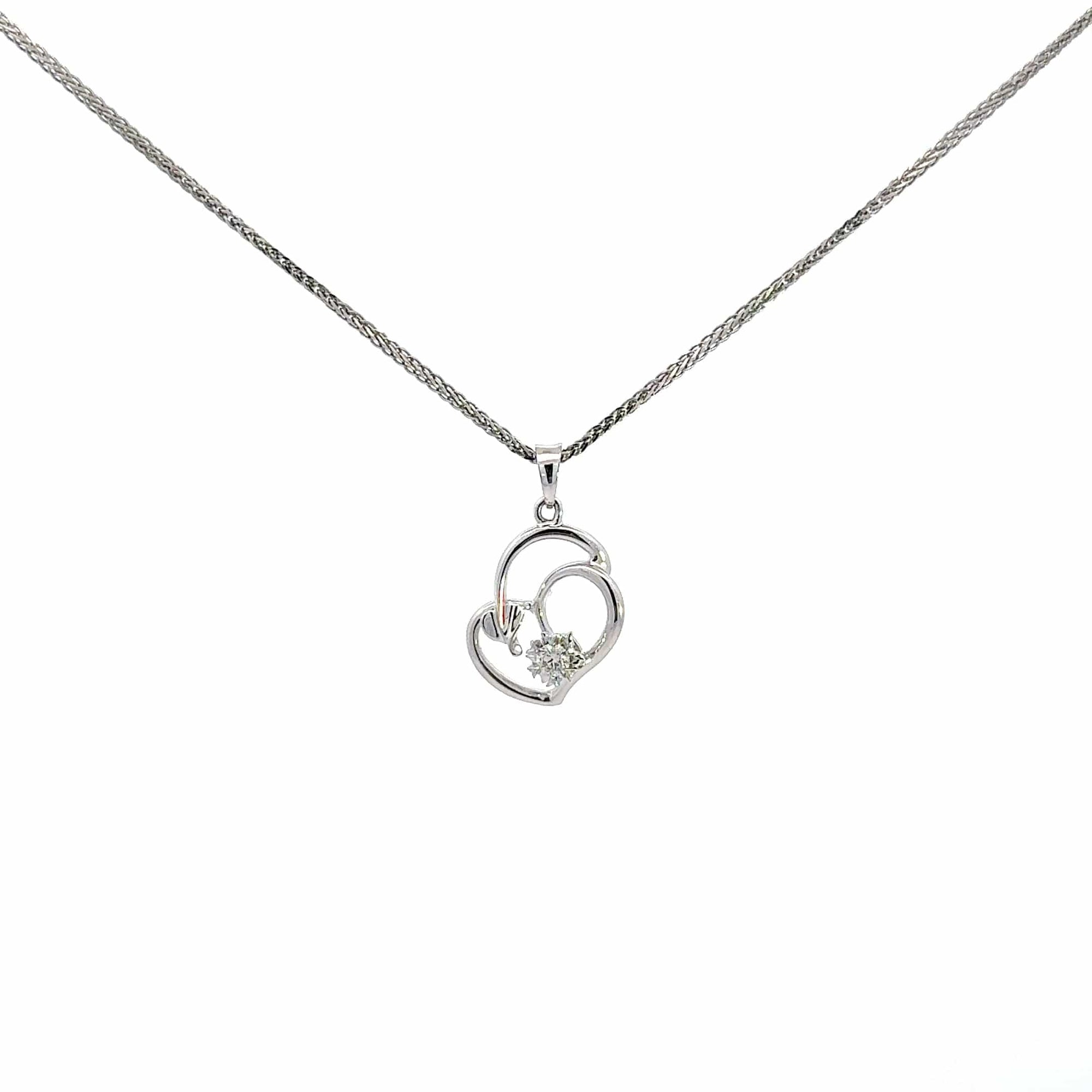 Baikalla Jewelry Gold Diamond Necklace Pendant Only 18K White Gold Diamond Pendant Necklace