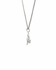 Baikalla Jewelry Gold Diamond Necklace 18K White Gold Diamond Pendant Necklace