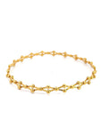 Baikalla Jewelry Gold Diamond Bangle Bracelet 18k Yellow Gold Expandable Bracelet