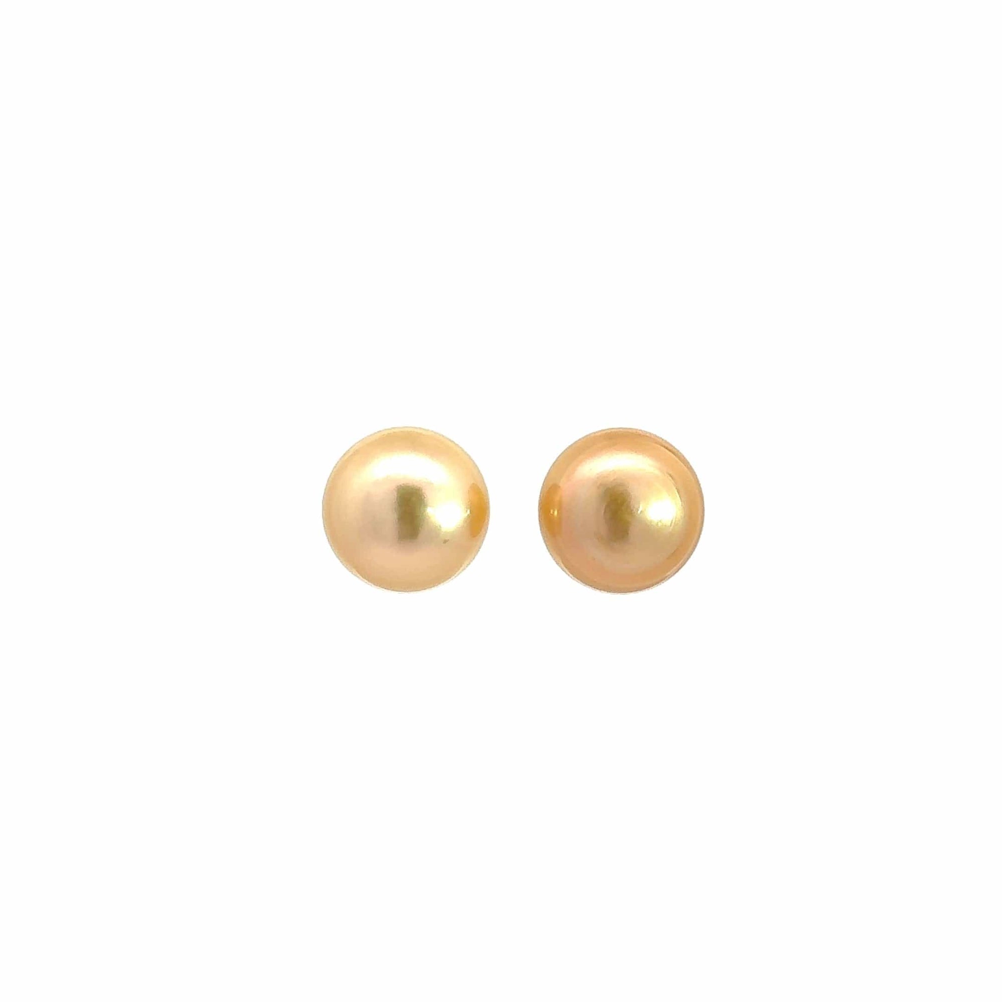 Baikalla Jewelry Gold Pearl Necklace 18k Yellow Gold Sea Pearl Earrings