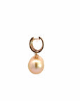 Baikalla Jewelry Gold Pearl Necklace 18k Rose Gold Sea Pearl Dangle Earrings