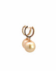 Baikalla Jewelry Gold Pearl Necklace 18k Rose Gold Sea Pearl Dangle Earrings