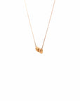 Baikalla Jewelry Gold Diamond Necklace 18K Rose Gold Sliding Heart Diamond Pendant Necklace