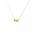 Baikalla Jewelry Gold Diamond Necklace 18K Rose Gold Sliding Heart Diamond Pendant Necklace