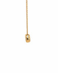 Baikalla Jewelry Gold Diamond Necklace 14k Yellow Gold Round Moissanite Pendant Necklace