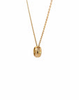 Baikalla Jewelry Gold Diamond Necklace 14k Yellow Gold Round Moissanite Pendant Necklace