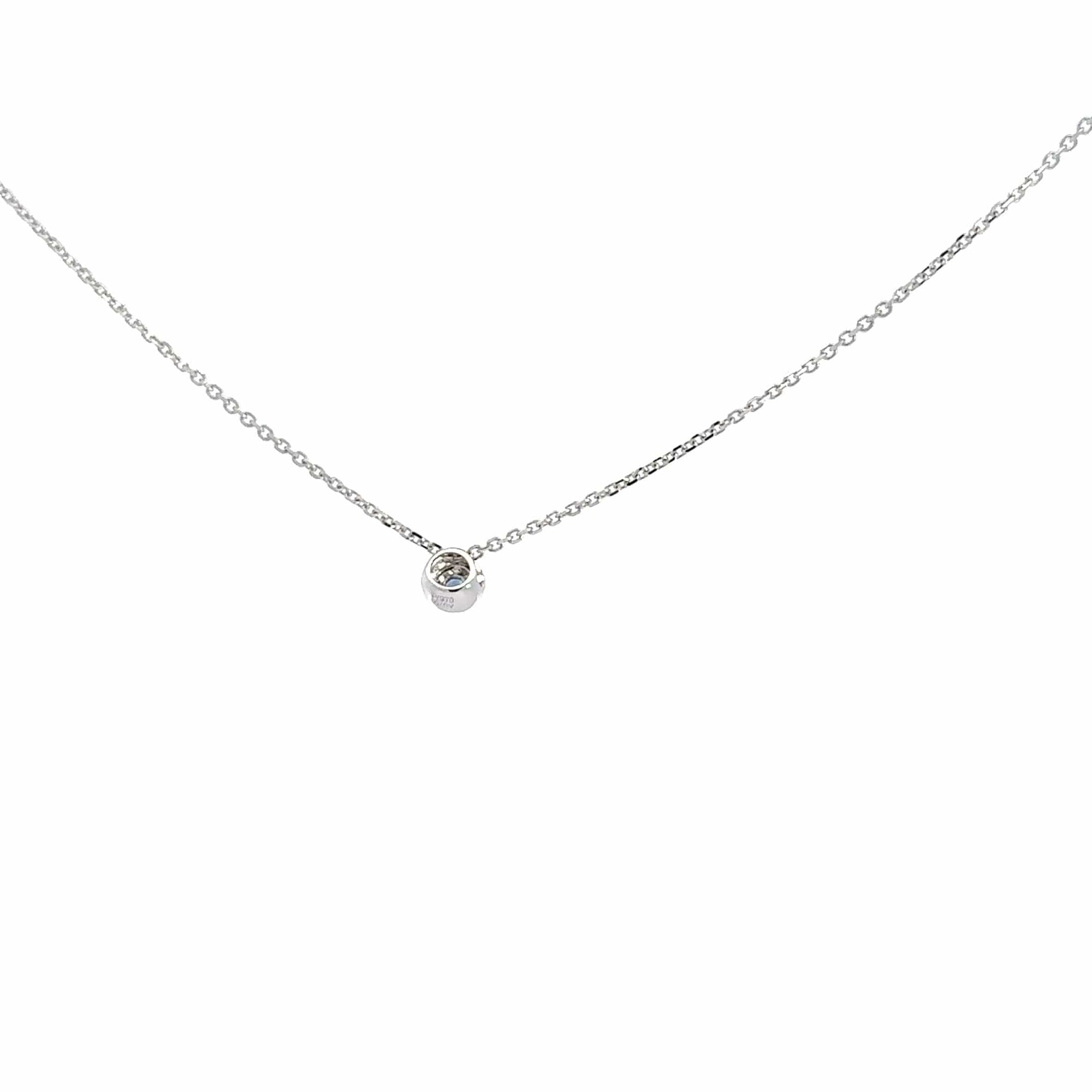 Baikalla Jewelry Emerald Pendant Necklace 18K White Gold Sapphire Pendant Necklace