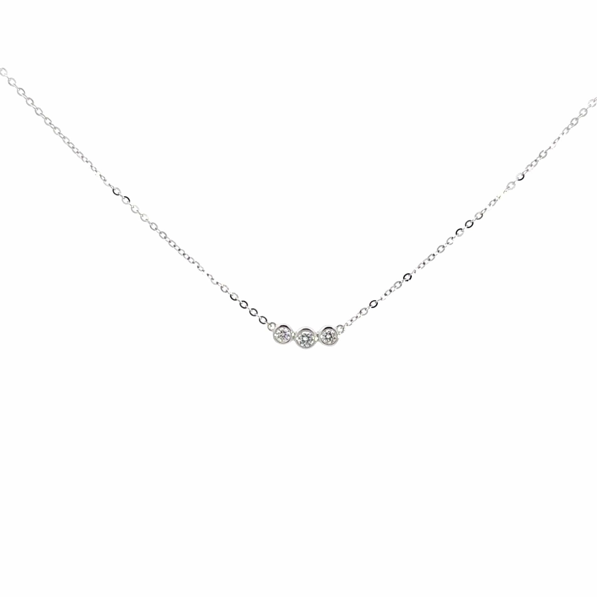 Baikalla Jewelry Gold Diamond Necklace 18K White Gold Pendant Necklace