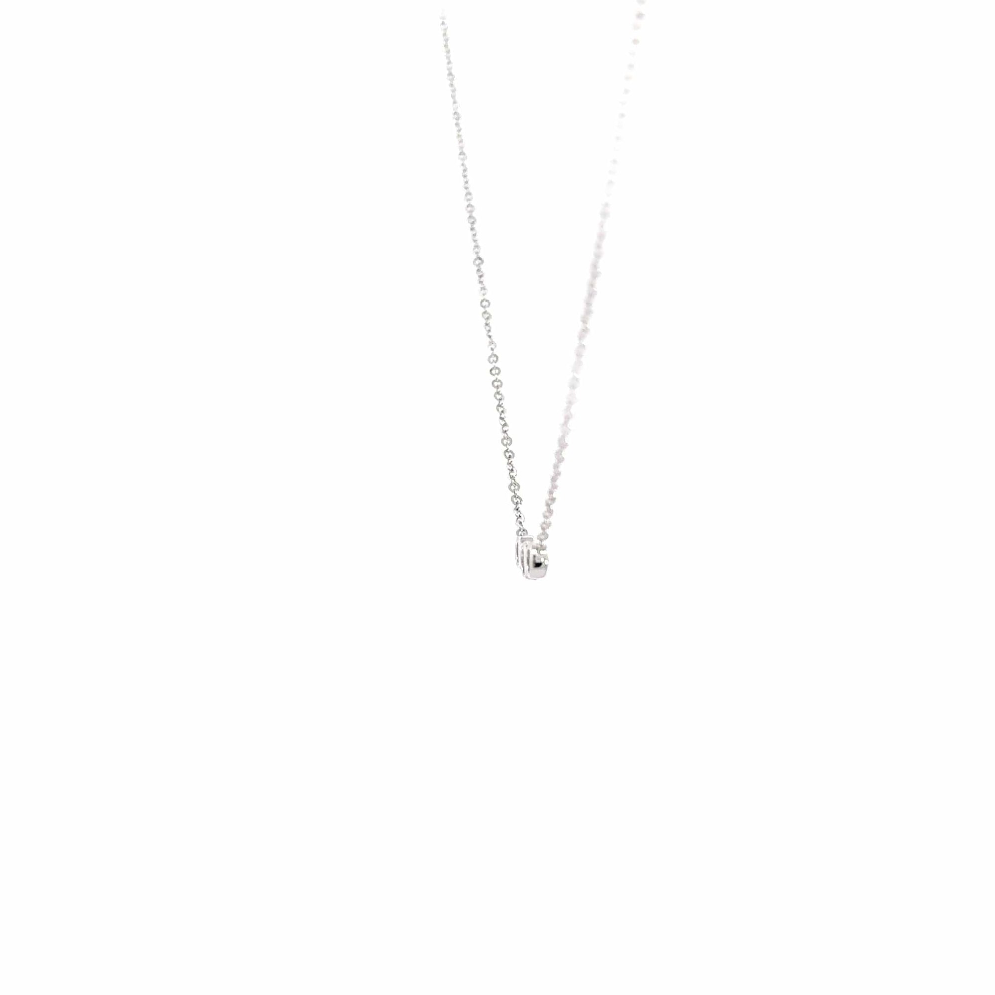 Baikalla Jewelry Gold Diamond Necklace 18K White Gold Pendant Necklace