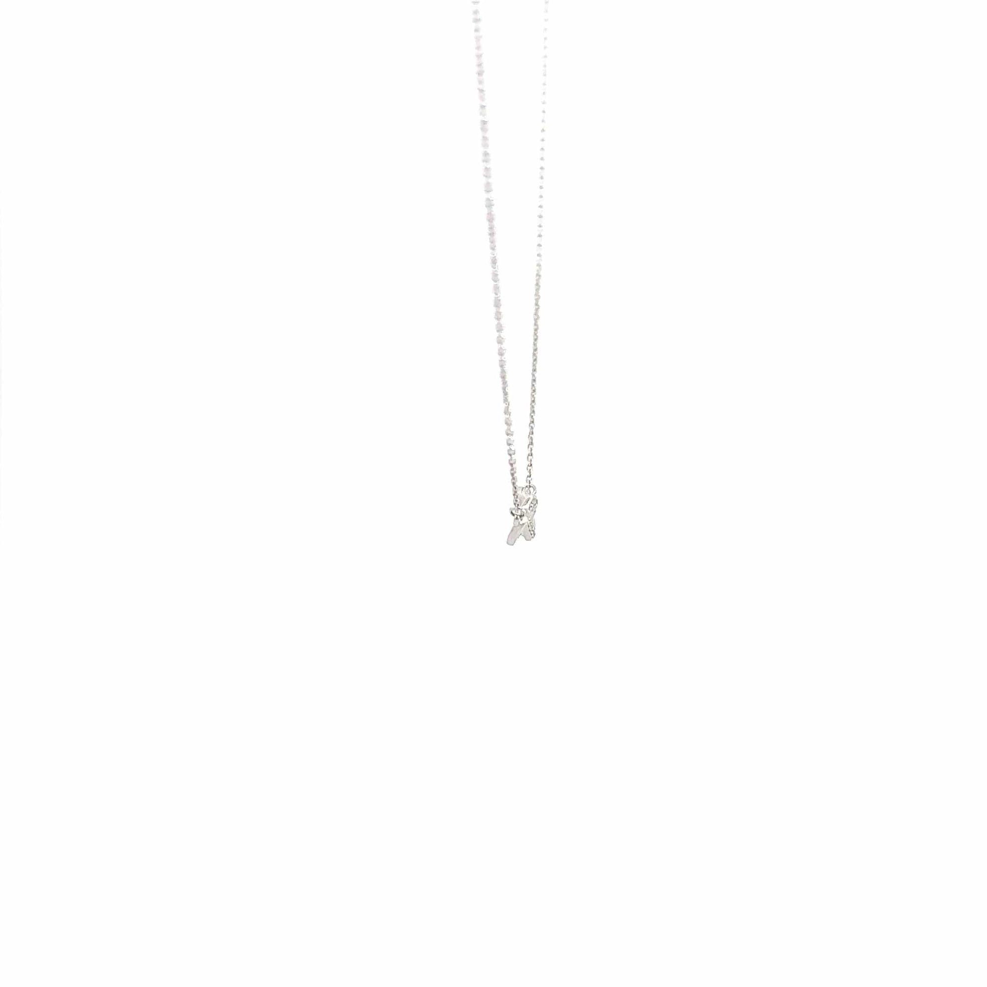 Baikalla Jewelry Gold Diamond Necklace 18K White Gold Pendant Necklace