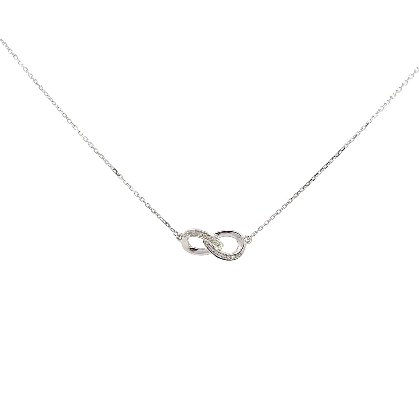 Baikalla Jewelry Gold Diamond Necklace 18K White Gold Pendant Necklace