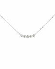 Baikalla Jewelry Gold Diamond Necklace 18K White Gold Diamond Pendant Necklace