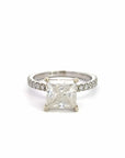 Baikalla Baikalla™ 14k White Gold Diamond and Moissanite Wedding Engagement Ring