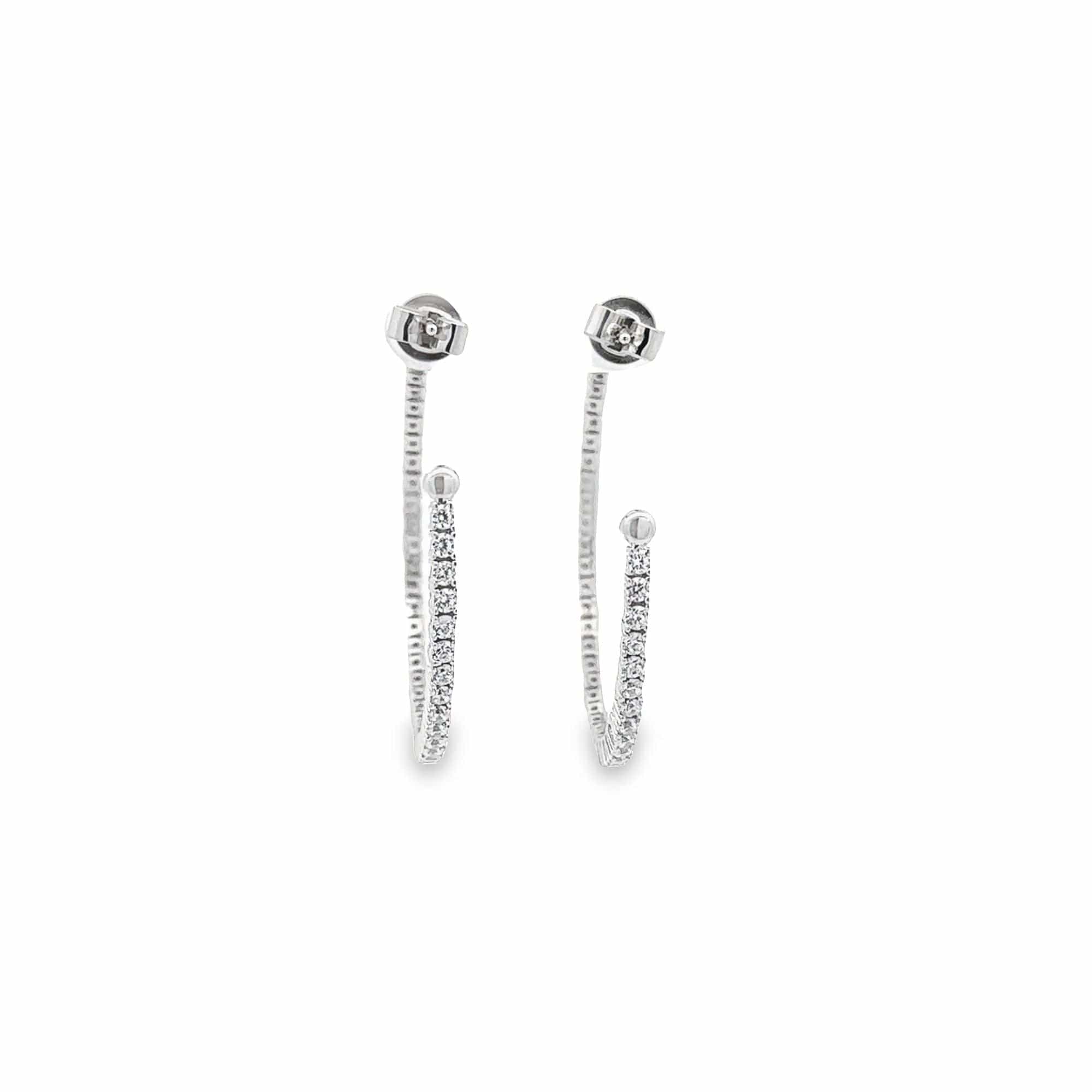 Baikalla Jewelry Silver Gemstone Earrings Baikalla Sterling Silver Gold Plated Dangle Hoop Earrings With CZ