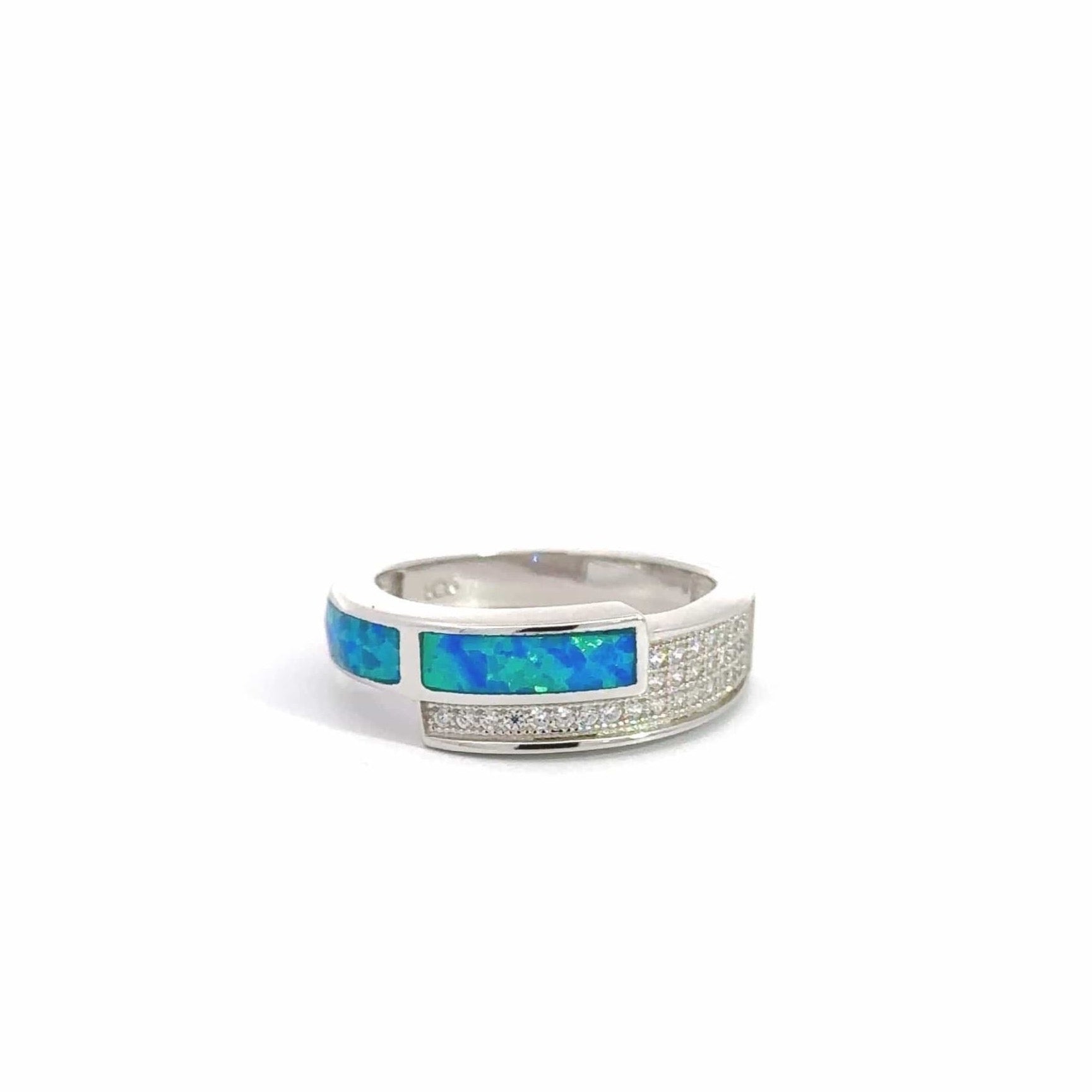 Baikalla Jewelry Gold Opal Ring Copy of Baikalla™ &quot;Charlotte&quot; 18K Gold Ethiopian Opal Rope Ring