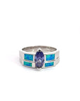 Baikalla Jewelry Sterling Silver Opal Ring Copy of Baikalla™ Sterling Silver Lab-Created Opal Ring