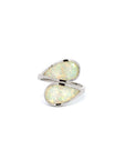 Baikalla Jewelry Sterling Silver Opal Ring Baikalla™ Sterling Silver Lab-Created Pear Shaped Opal Ring