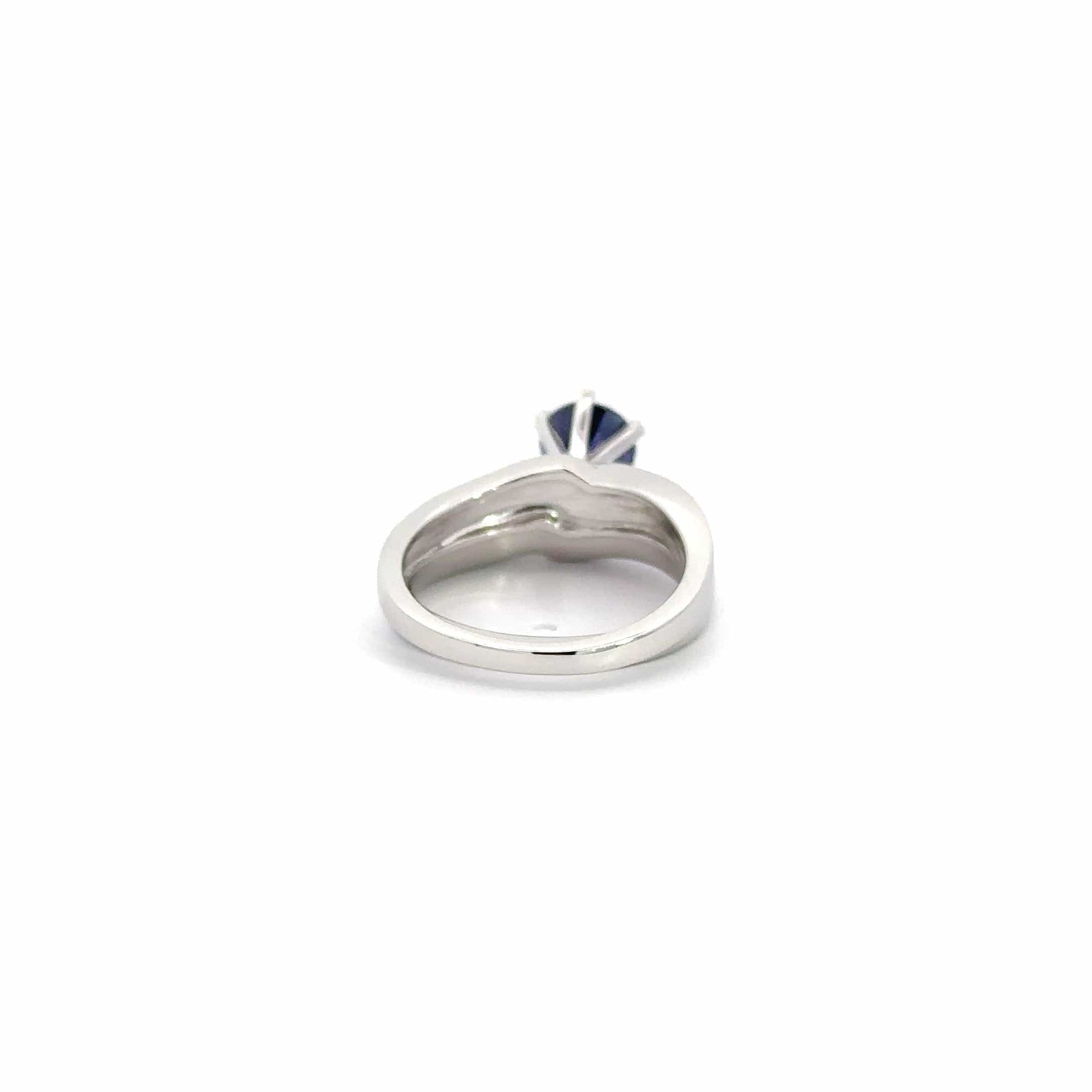 Baikalla Jewelry Sterling Silver Opal Ring Baikalla™ Sterling Silver Lab Created Opal Promise Ring with Tanzanite