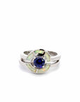 Baikalla Jewelry Sterling Silver Opal Ring Copy of Baikalla™ Sterling Silver Lab Created Opal Promise Ring with Tanzanite