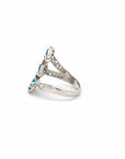 Baikalla Jewelry Sterling Silver Opal Ring Copy of Baikalla™ Sterling Silver Lab-Created Two Layered Opal Ring