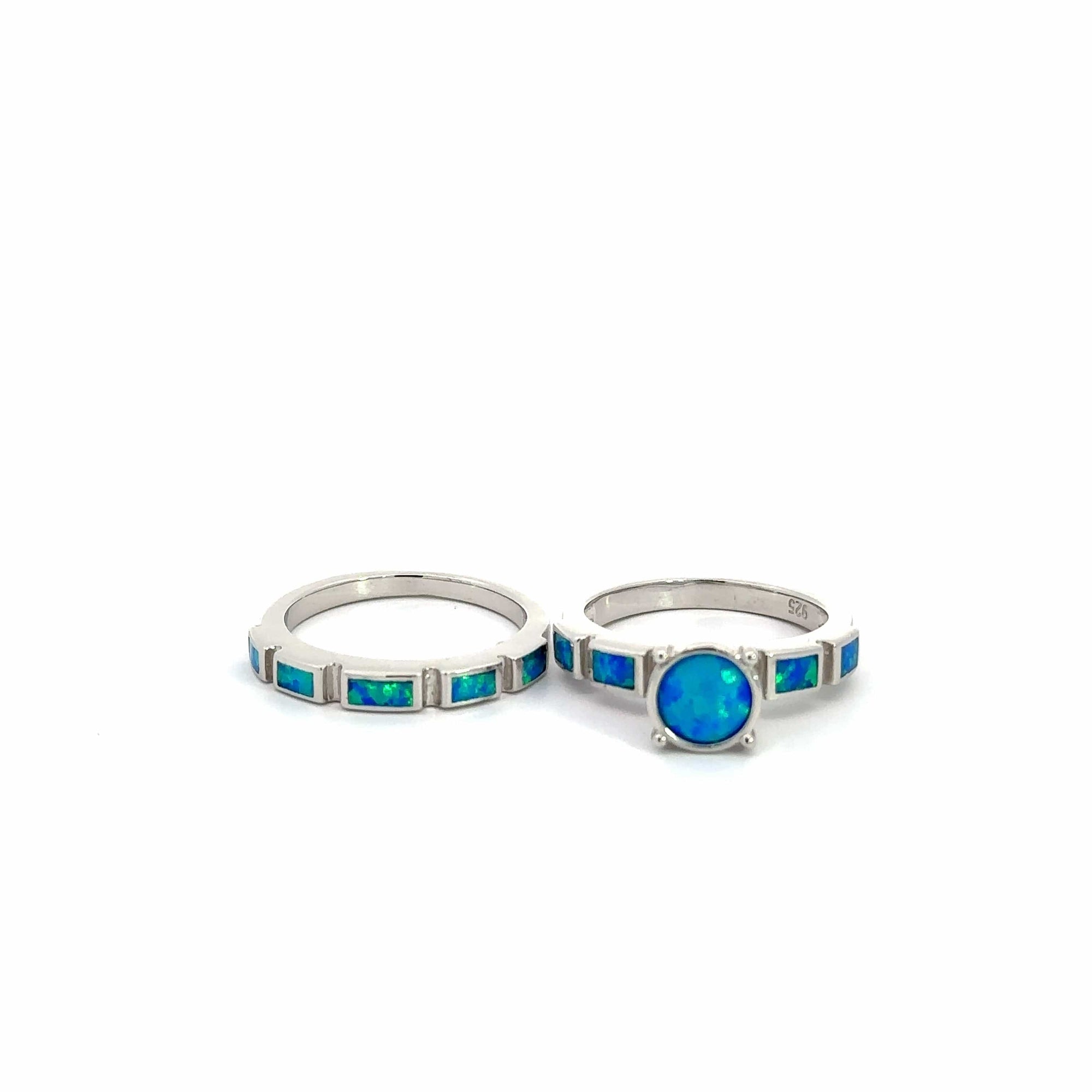 Baikalla Jewelry Sterling Silver Opal Ring Baikalla™ Sterling Silver Lab Created Opal Promise Ring