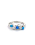 Baikalla Jewelry Sterling Silver Opal Ring Copy of Baikalla™ Sterling Silver Lab Created Opal Promise Ring