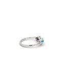 Baikalla Jewelry Sterling Silver Opal Ring Copy of Baikalla™ Sterling Silver Lab Created Opal Ring with CZ