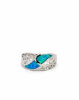 Baikalla Jewelry Sterling Silver Opal Ring Baikalla™ Sterling Silver Lab-Created Opal Ring