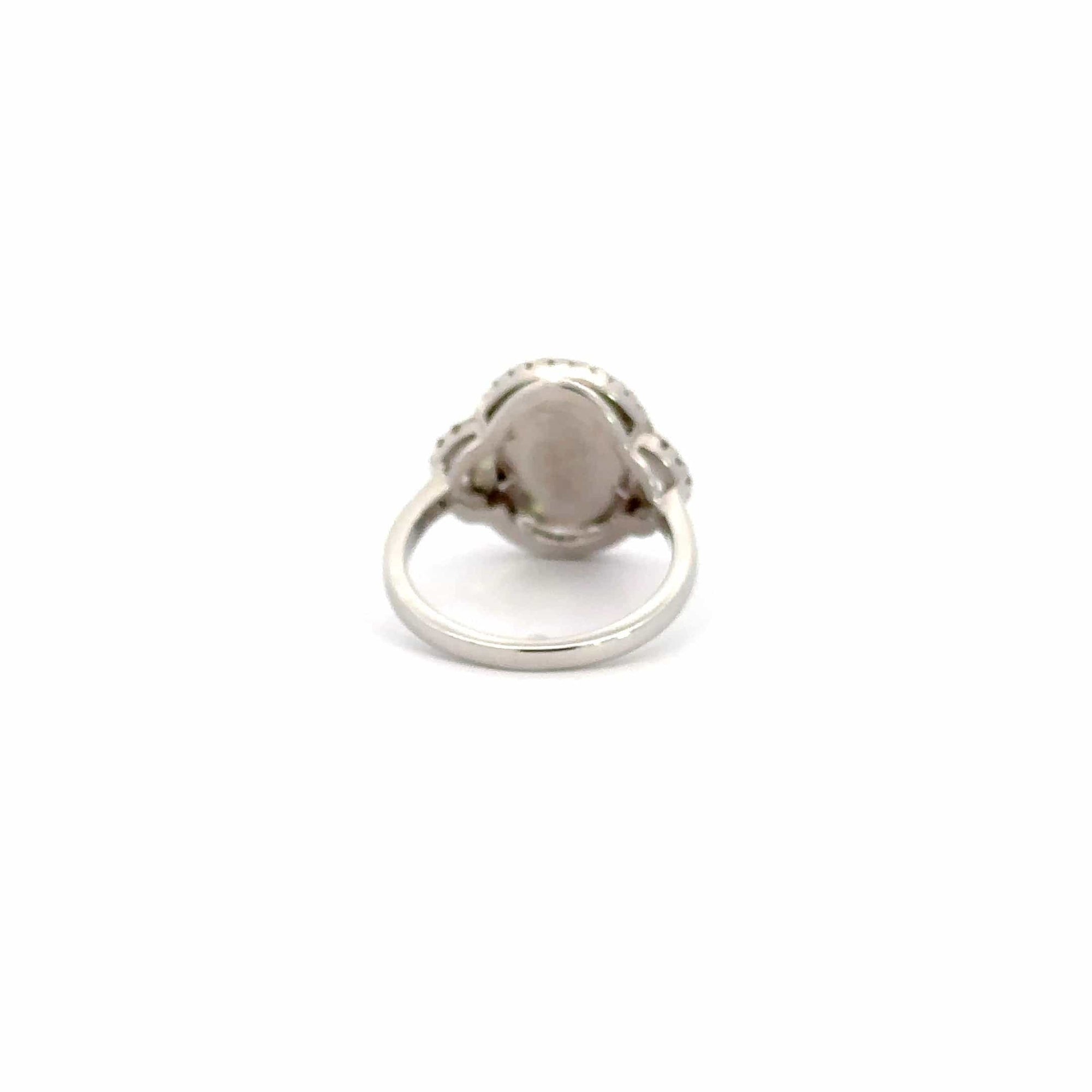 Baikalla Jewelry Sterling Silver Opal Ring Baikalla™ Sterling Silver Lab-Created Antique Style Opal Ring