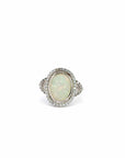 Baikalla Jewelry Sterling Silver Opal Ring Baikalla™ Sterling Silver Lab-Created Antique Style Opal Ring