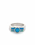 Baikalla Jewelry Sterling Silver Opal Ring Baikalla™ Sterling Silver Lab Created Opal Ring