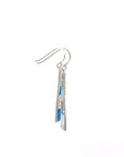 Baikalla Jewelry Gold Gemstone Earrings Baikalla™ Sterling Silver Natural Lab-Created Opal Dangle Earrings