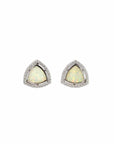 Baikalla Jewelry Gold Gemstone Earrings Baikalla™ Sterling Silver Natural Lab-Created Opal Earrings